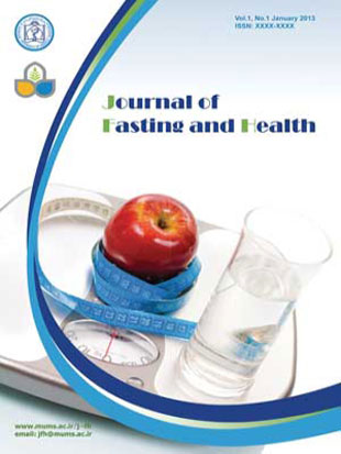Nutrition, Fasting and Health - Volume:1 Issue: 1, Summer 2013