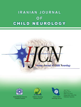 Child Neurology - Volume:7 Issue: 2, Spring 2013