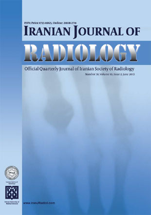 Iranian Journal of Radiology - Volume:10 Issue: 2, Jun 2013