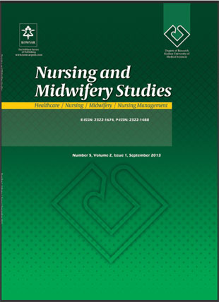 Nursing and Midwifery Studies - Volume:2 Issue: 1, Jan-Mar 2013