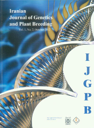 Iranian Journal of Genetics and Plant Breeding - Volume:1 Issue: 2, Oct 2012