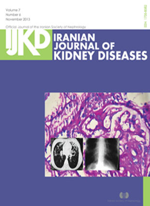 Kidney Diseases - Volume:7 Issue: 5, Sep 2013