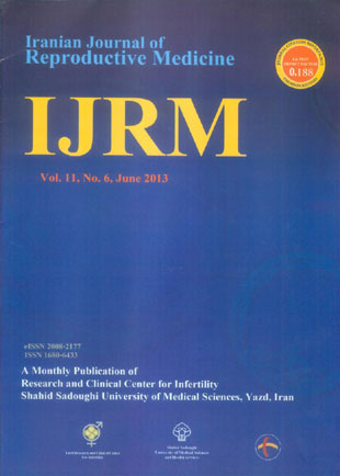 Reproductive BioMedicine - Volume:11 Issue: 6, Jun 2013