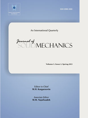 Solid Mechanics - Volume:5 Issue: 2, Spring 2013