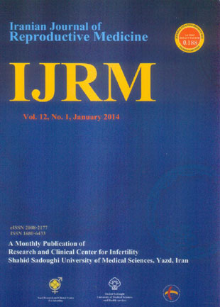 Reproductive BioMedicine - Volume:12 Issue: 1, Jan 2014