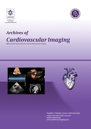 Archives Of Cardiovascular Imaging - Volume:2 Issue: 1, Feb 2014