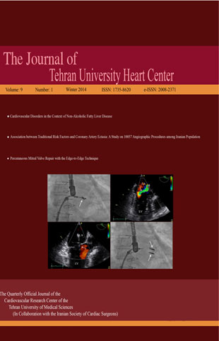 Tehran University Heart Center - Volume:9 Issue: 1, Jan 2014