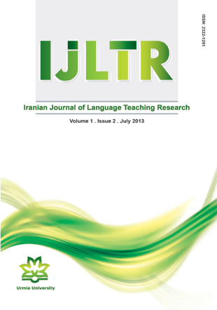 Language Teaching Research - Volume:1 Issue: 2, Jul 2013