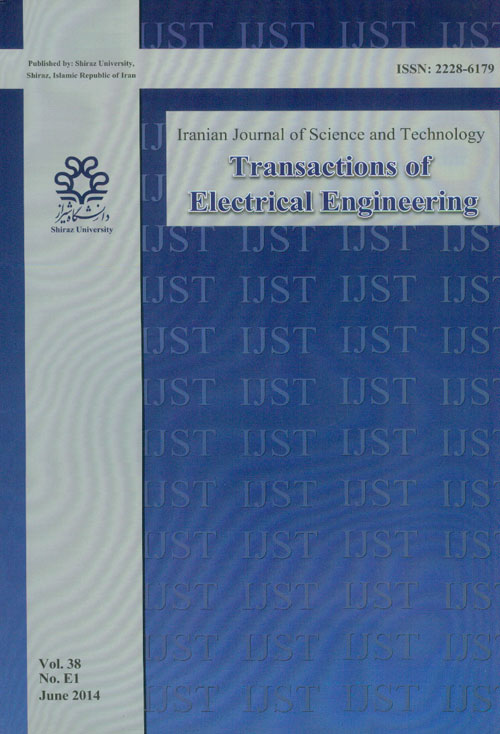 Science and Technology Transactions of Electrical Engineering - Volume:38 Issue: 1, 2014