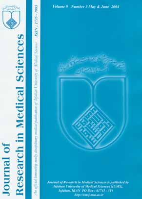 Research in Medical Sciences - Volume:9 Issue: 3, May & Jun 2004