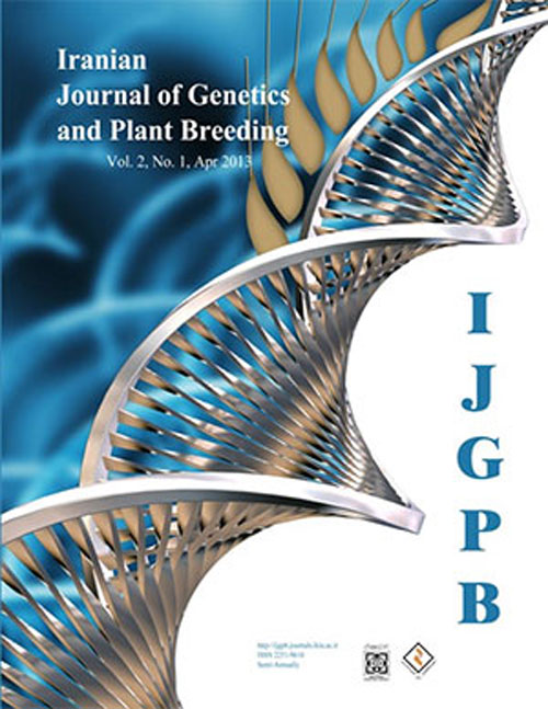 Iranian Journal of Genetics and Plant Breeding - Volume:2 Issue: 1, Apr 2013