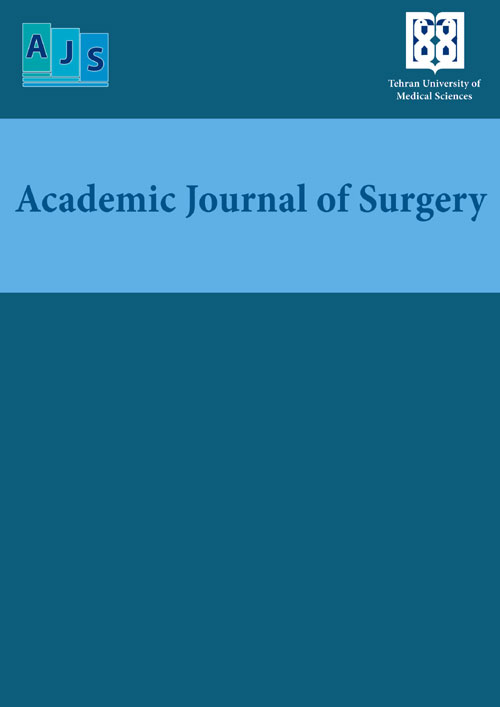 Academic Journal of Surgery - Volume:1 Issue: 1, 2014