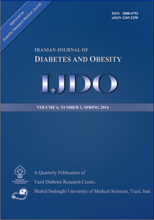 Diabetes and Obesity - Volume:6 Issue: 1, Spring 2014