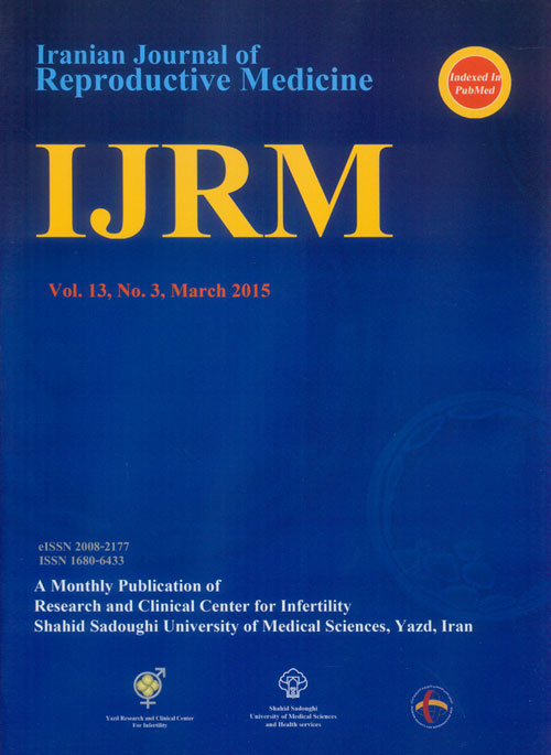 Reproductive BioMedicine - Volume:13 Issue: 3, Mar 2015