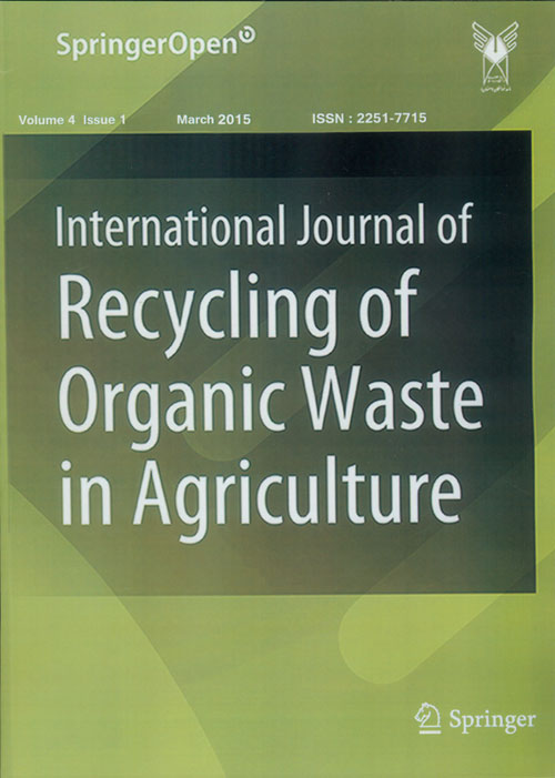 Recycling of Organic Waste in Agriculture - Volume:4 Issue: 1, Winter 2015