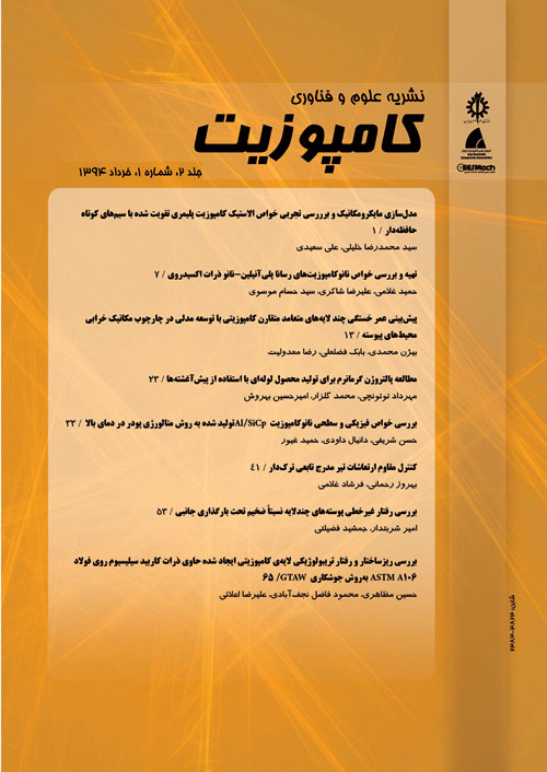 علوم و فناوری کامپوزیت - سال دوم شماره 1 (پیاپی 3، بهار 1394)