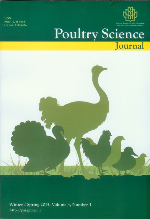 Poultry Science Journal - Volume:3 Issue: 1, Winter-Spring 2015
