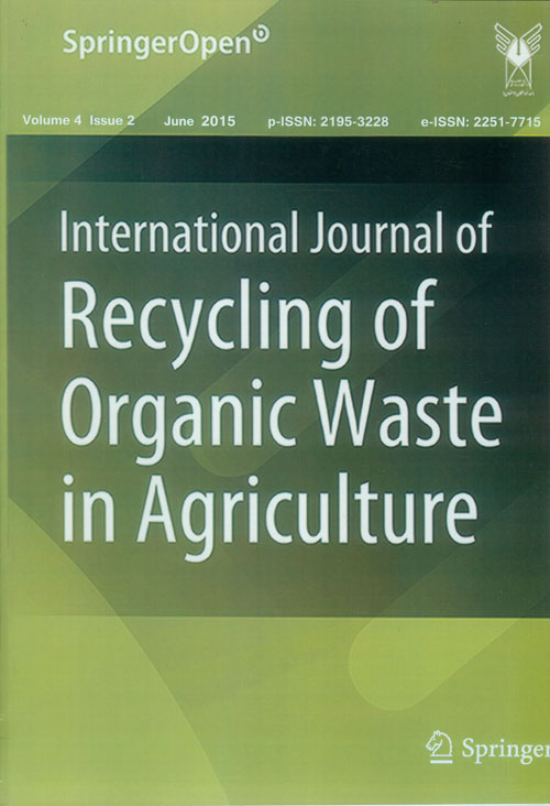 Recycling of Organic Waste in Agriculture - Volume:4 Issue: 2, Spring 2015