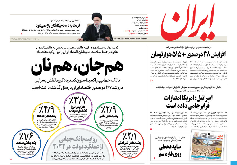 روزنامه ایران، شماره 7983