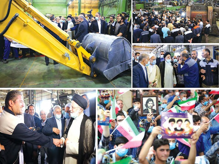 Magiran | روزنامه کیهان (1401/05/01): در بیست و نهمین سفر استانی دولت صورت  گرفت: استقبال پرشور کارگران کارخانه احیاشده هپکواز رئیس جمهور