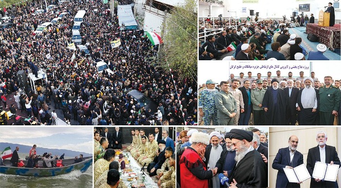 Magiran | روزنامه کیهان (1402/10/02): استقبال گرم و باشکوه از رئیسی در  گلستان